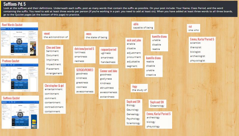using padlet in the classroom